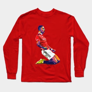 Marcus Rashford goal celebration Long Sleeve T-Shirt